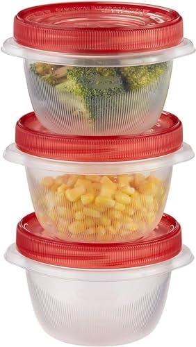 Rubbermaid Rubbermaid TakeAlongs Twist & Seal, Twist Top Food Storage Containers, 2 Cup, 3 Pack