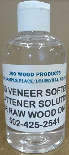 JSO Wood Products Wood Veneer Softener flattener 6 Ounce Bottle