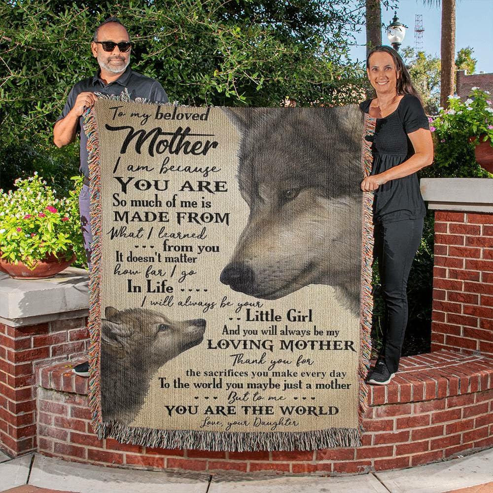 IVY MODA IVY MODA Dear Mom Blanket from Son - Mothers Day Blanket from Daughter, Daughter in Law Blankets, Softball Blankets and Throws, Matching Couples Stuff, Regalo para El Da De Las Madres