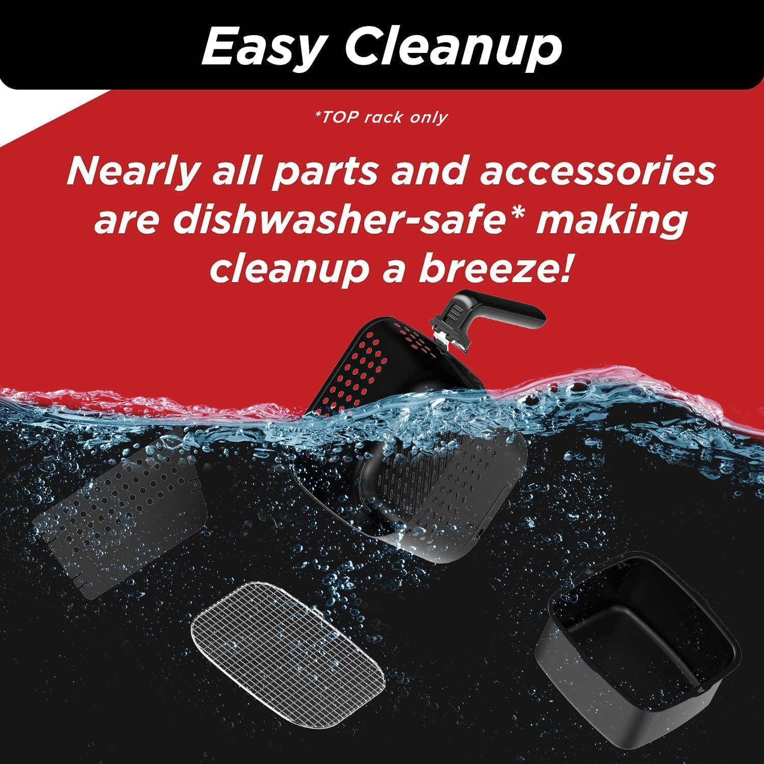 Nuwave Nuwave 6-quart Brio Healthy Digital Air Fryer with One-Touch Digital Controls, 6 Preset Menu Functions & Removable Divider Insert, Black