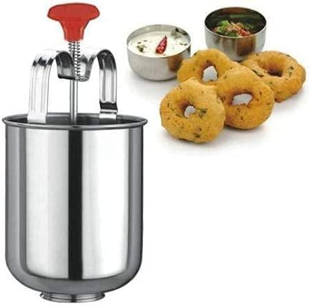 Desi Haat Desi Haat Stainless Steel Medu Vada Medu Wada Maker Machine Silver Crispy South Indian Dish
