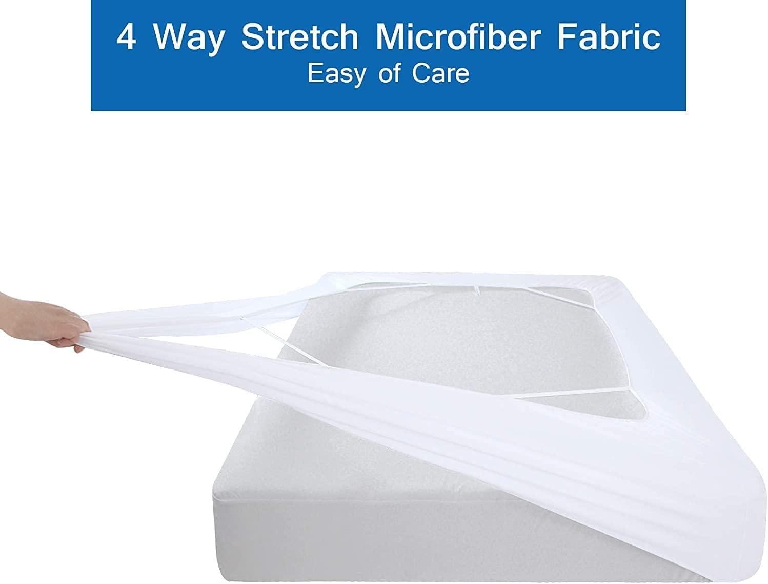 Luxora Bedding Luxora Bedding Box Spring Cover Twin Size Premium Elastic Wrap Around,Alternative for Bed Skirt,Extremely Stretchy,Wrinke Resistant,Fits Box Springs up to 14 Chocolate