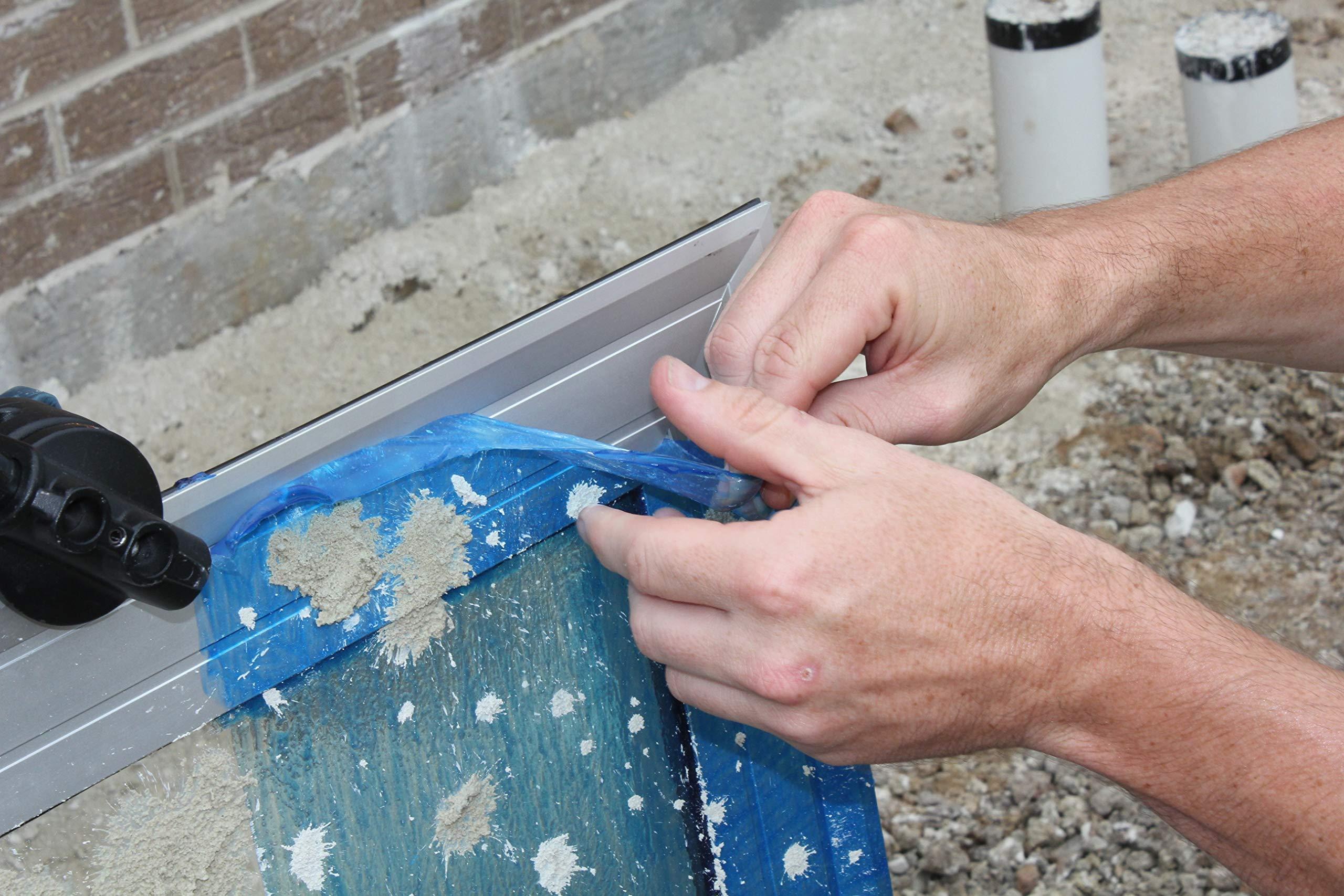 Strippable Coatings Windocoat 4880 - Peelable Coating with Blue Tint - Temporary Protective Liquid Masking Film - Water Resistant - for Windows, Floors, and Non-Porous Surfaces - 1 Gallon Can