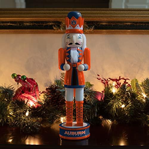 FOCO FOCO NCAA Auburn Tigers Team Logo 14\" Holiday NutcrackerTeam Logo 14\" Holiday Nutcracker, Version 2, One Size