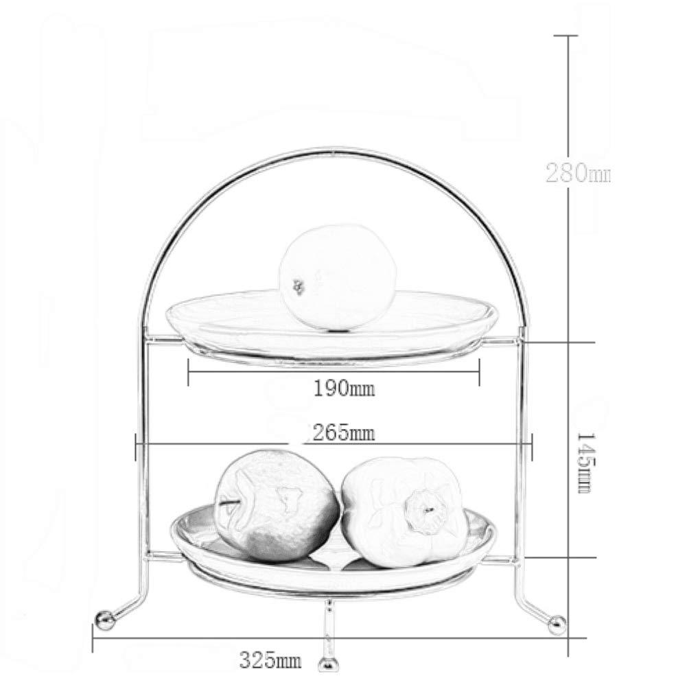 CakeStand European 2 Tier Cake Dessert Stand Round Ceramic Cupcake Display Stand Stable Birthday Wedding Fruit Plate for Tea Party Serving Platter Home Supplies-f