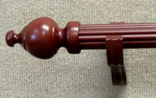 Kirsch Kirsch Wood Trends Classics 3 1/2\" Return Center Bracket for 1 3/8\" pole, Mahogany (MPN# 5611EG083)