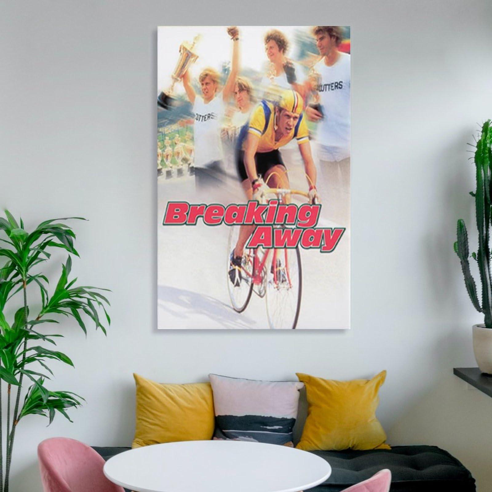 UNBIT Classic Movie Poster Breaking Away Room Aesthetic Poster Print Art Wall Painting Canvas Posters Gifts Modern Bedroom Decor 20x30inch(50x75cm)