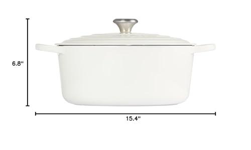Le Creuset Le Creuset Enameled Cast Iron Signature Round Dutch Oven, 9 qt., White