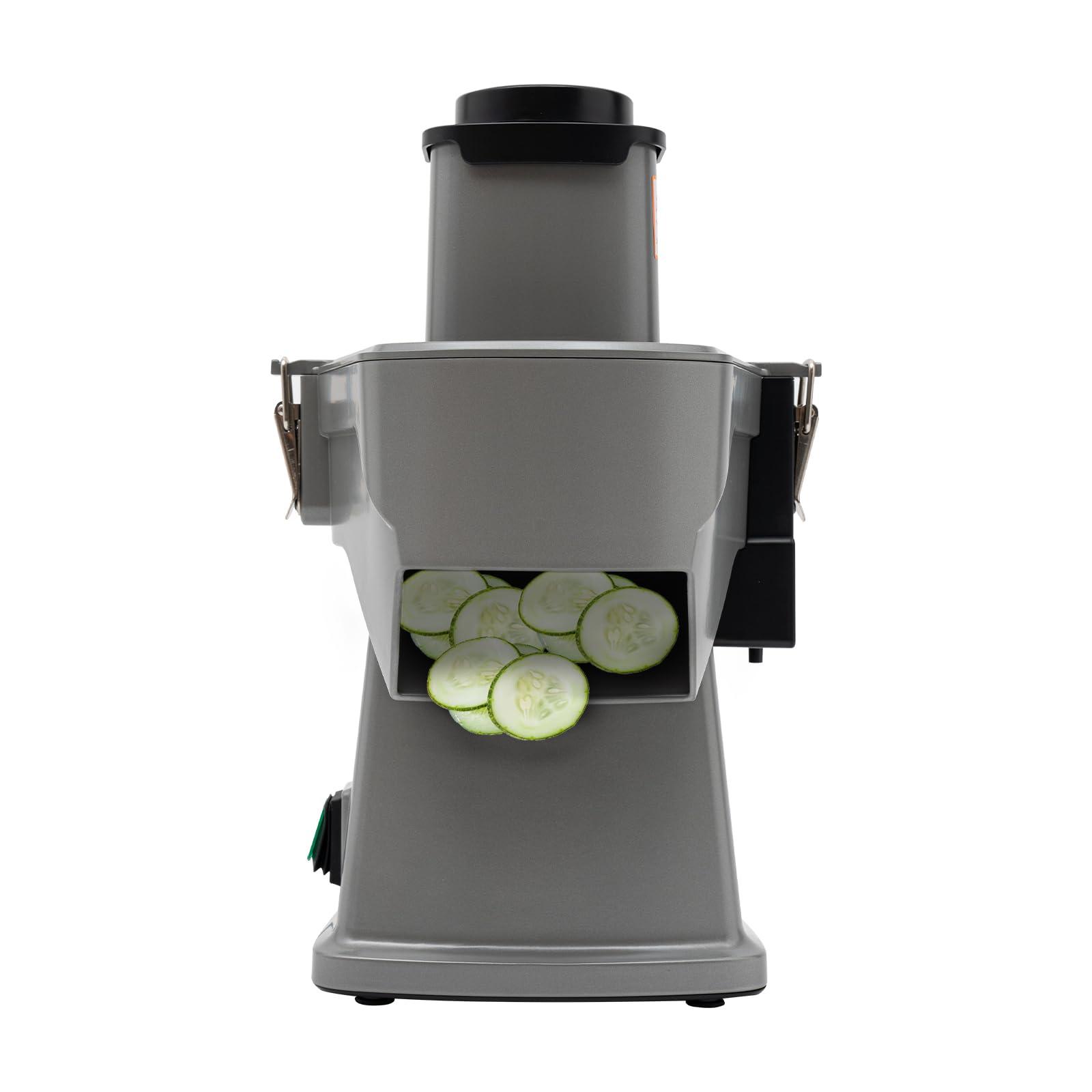 HAPPCUCOE Electric Vegetable Dicer and Slicer Machine, 200W Commercial Vegetable Chopper,Fruit Slicer Automatic Potato Onion Slicing for Restaurants,Home,Kitchen