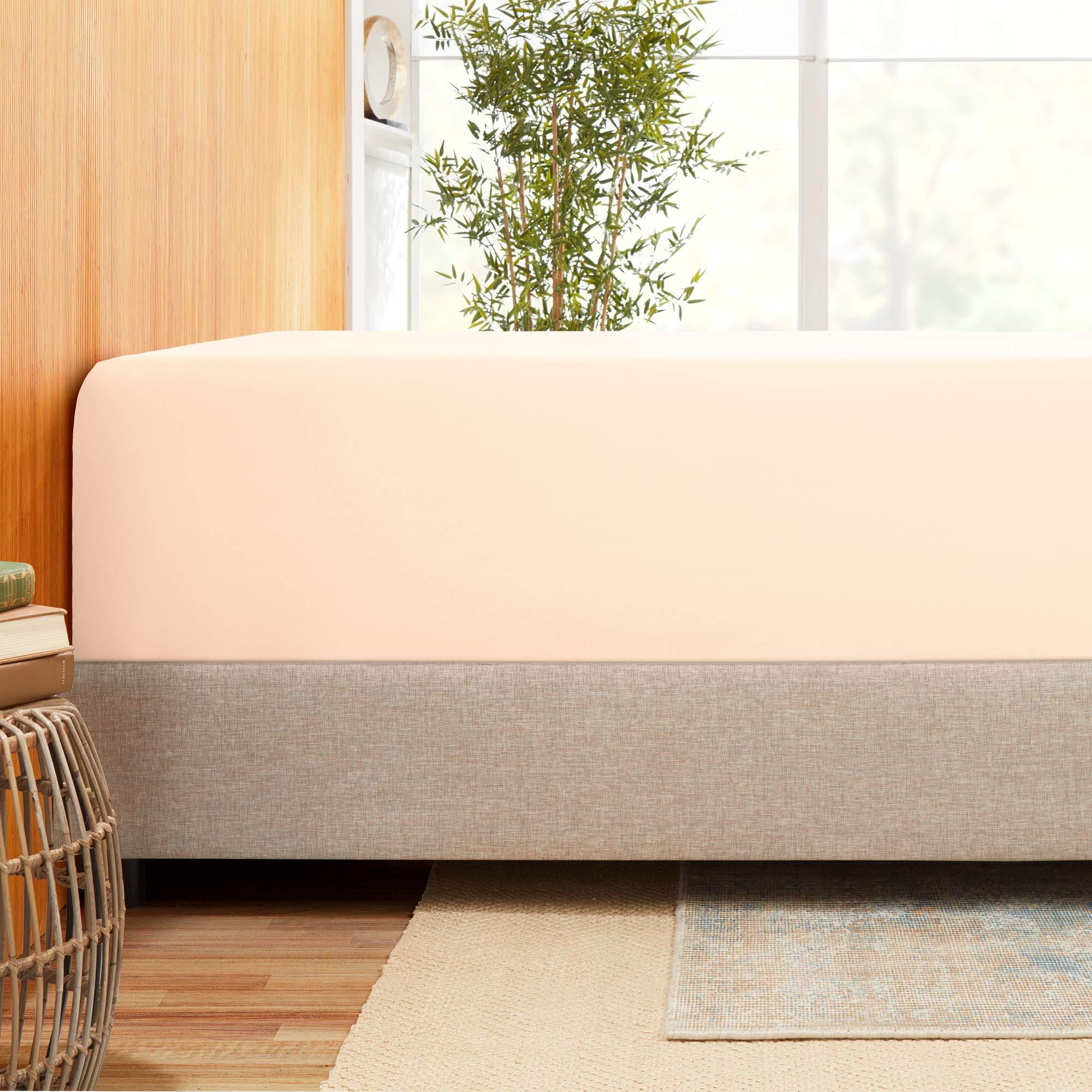 Good Night Bedding Fitted Sheet Full XXL Peach - 800 Thread Count 100% Cotton 24\" Deep Pockets Pure Natural Cotton Sheet Sateen Weave - 1 Piece Fitted Sheet Only (Full XXL, Peach)