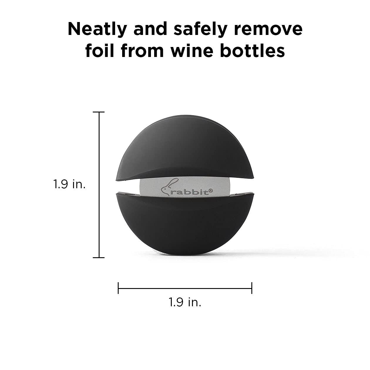 Rabbit Rabbit Wine Bottle Foil Cutter (Black), 1 EA - W6113