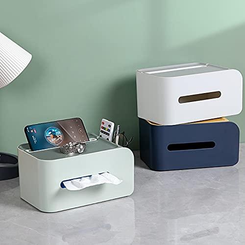 BONAD Tissue Holder Box Tissue Holder Box, Facial Tissue Box Cover, Toilet Paper Holder Case Dispenser for Countertop Bedroom Bathroom Car Office Tissue Holder Case (Color : Dark Blue)