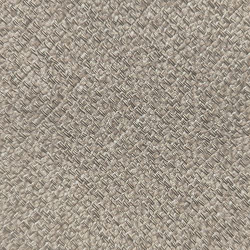 Madison Park Madison Park Martin Oval Surfboard Tufted Cocktail Ottoman Soft Fabric, All Foam, Wood Frame Modern Coffee Table Living Room Lounge Furniture, Linen, 48\"W x 27.5\"D x 18\"H