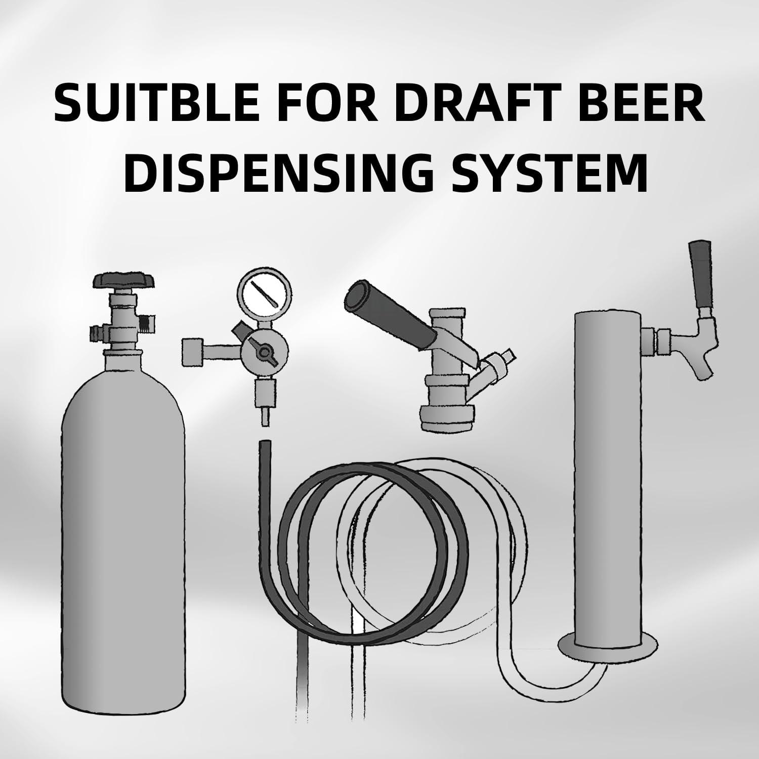 TMCRAFT TMCRAFT 10lb CO2 Tank, High Strength Aluminum Alloy Cylinder with CGA-320 Valve, DOT Approved Cylinder for Kegerator kit and Draft Beer Dispensing