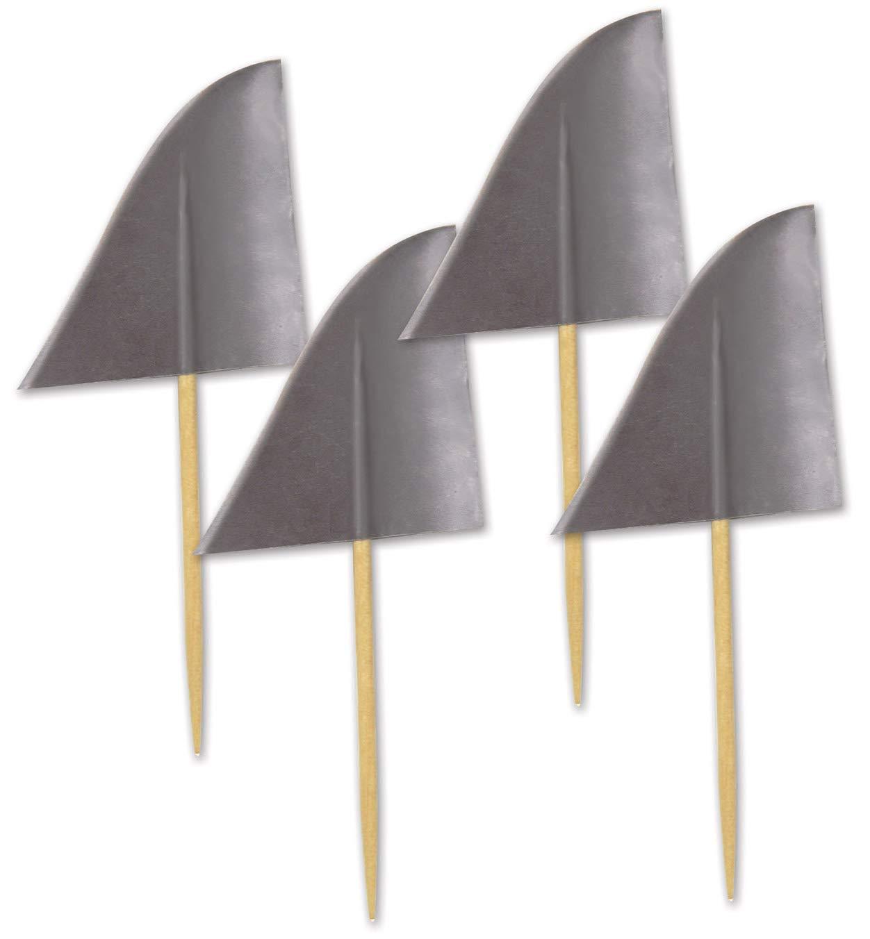 Beistle Shark Fin Food Decoration Party Picks 150 Piece Cupcake Toppers Under The Sea Birthday Supplies