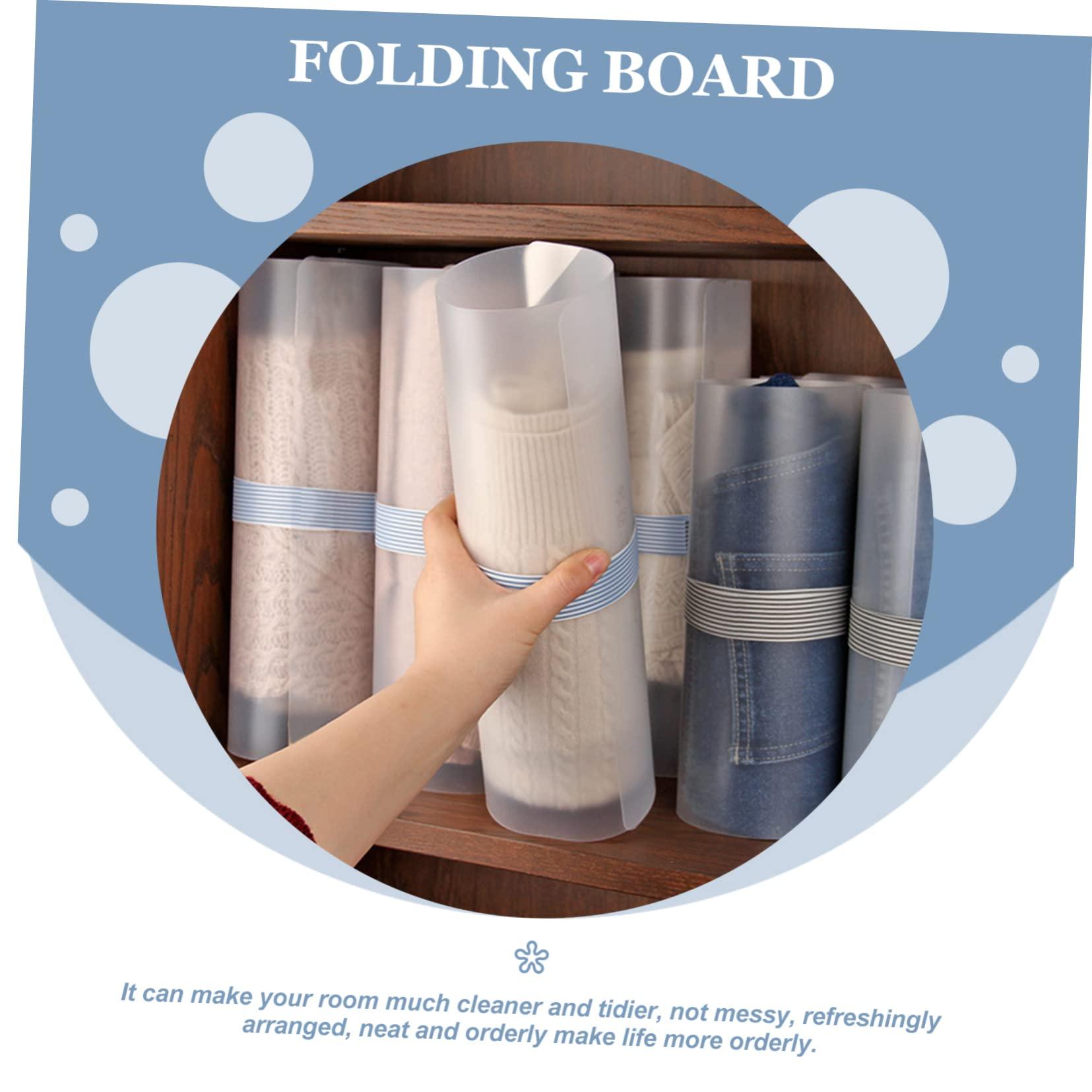 PRETYZOOM PRETYZOOM 10pcs T-Shirt Folder Folding Boards for Clothing Easy to Use Laundry Organizer Compact Portable Blue Shirt Folder