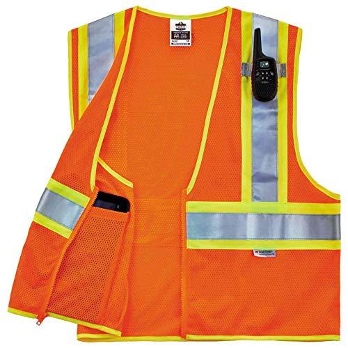 Ergodyne Ergodyne - 21319 GloWear 8230Z ANSI Two-Tone High Visibility Orange Reflective Safety Vest, 4XL/5XL