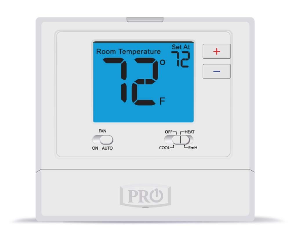 PRO1 IAQ PRO1 IAQ Pro1 T721 Non-Programmable 2H/1C Heat Pump Thermostat , Blue