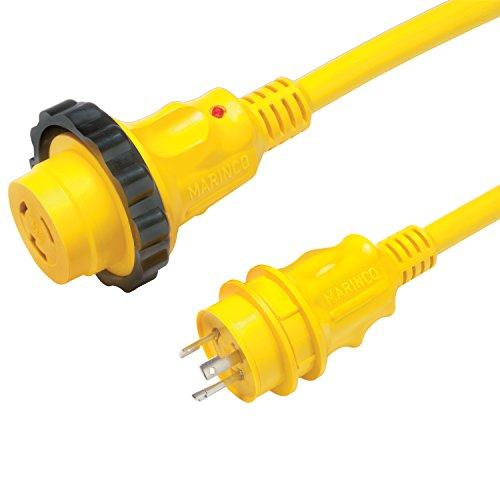 Marinco Marinco 199119 Cordset, 30A 125V, 50', Yellow