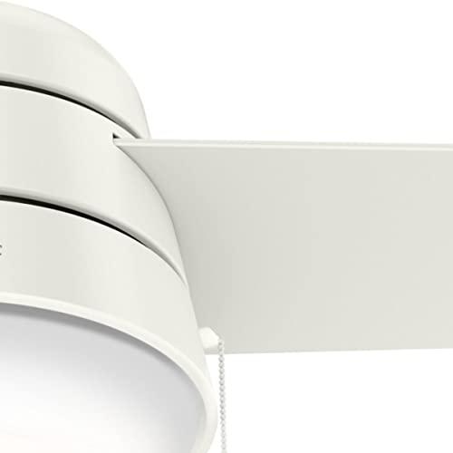 Hunter Fan Company Hunter Fan Company 59301 Aker Indoor with LED Light, Pull Chain Control, 36 Inch, White
