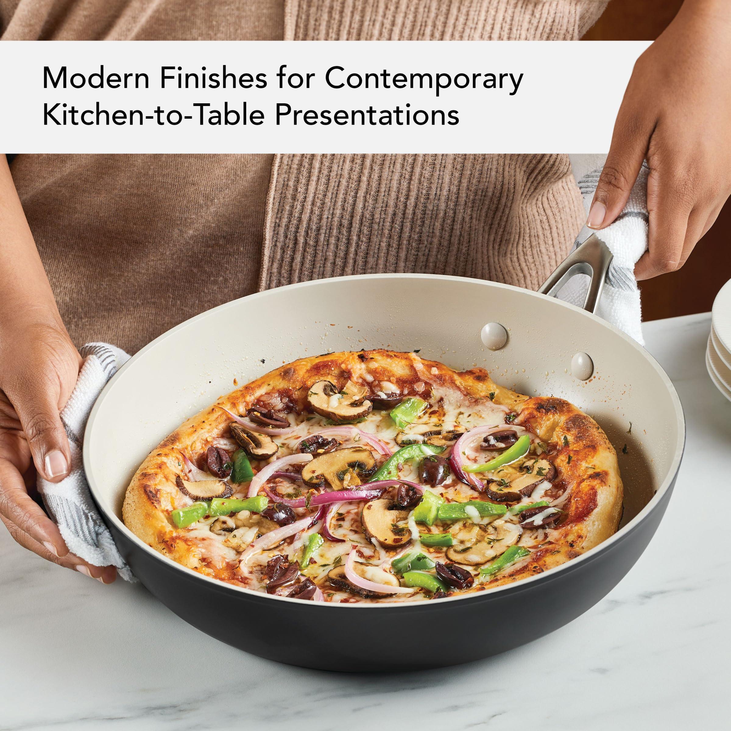 KitchenAid KitchenAid Hard Anodized Ceramic Nonstick Frying Pan/Skillet, 12.25 Inch, Matte Black