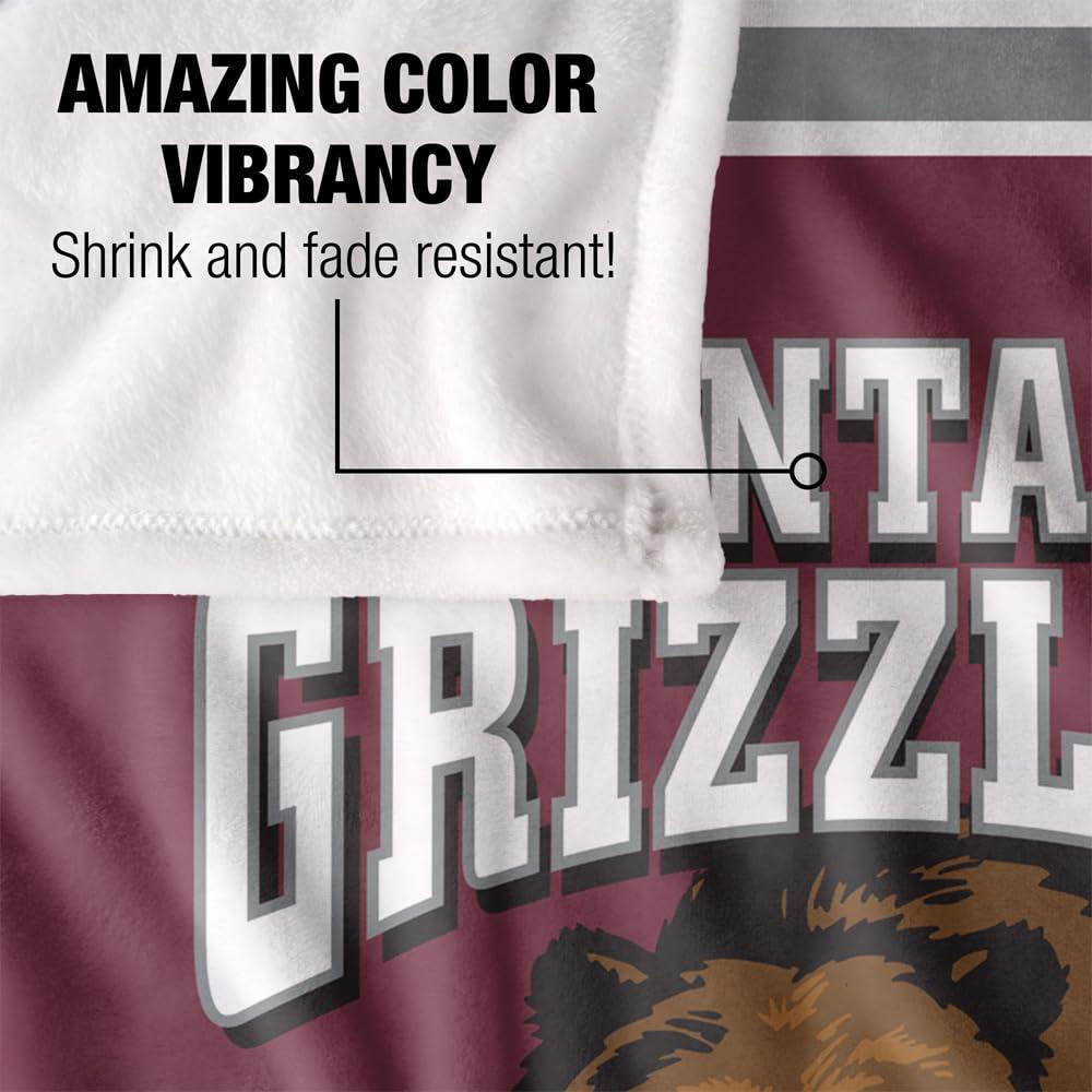 LOGOVISION LOGOVISION University of Montana Blanket, 60x80 Primary Logo SilkyTouchBlanket