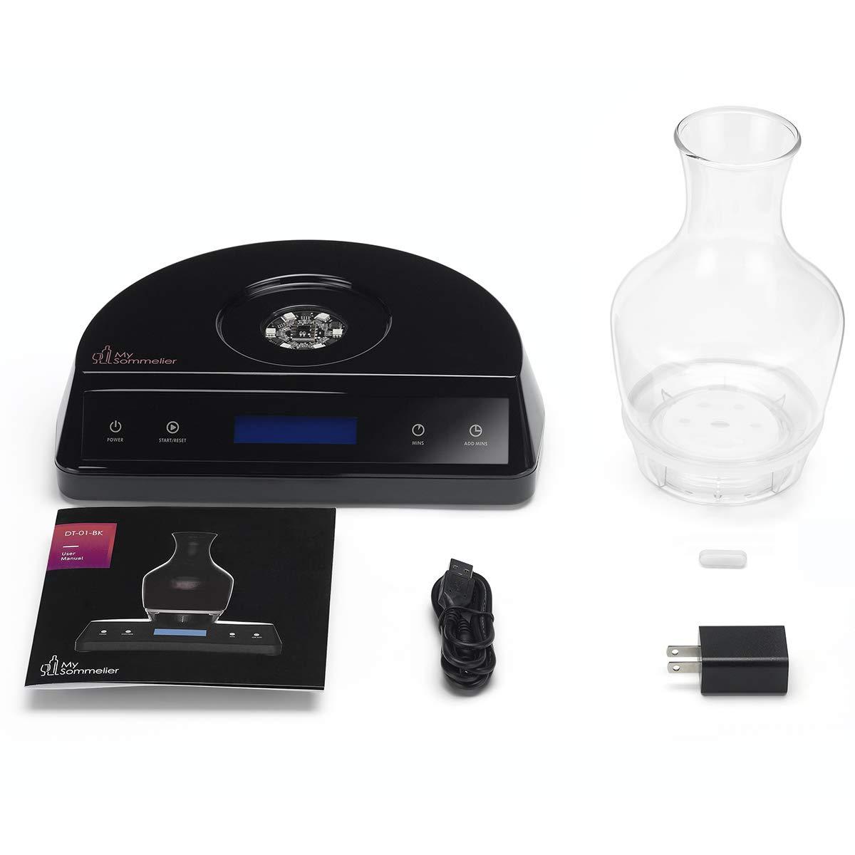 HUMBEE Chef HUMBEE Chef My Sommelier Electric Wine Aerating Decanter, Black -