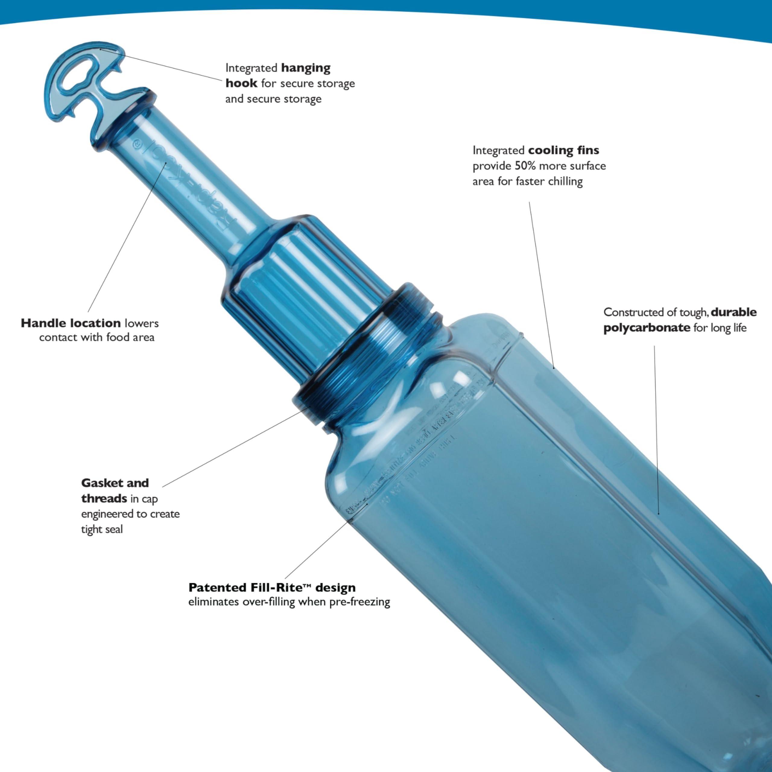 Carlisle FoodService Products Carlisle FoodService Products Rapi-Kool Cold Paddle for Cooling Hot Soups in Restaurants, Chill Utensil for Hot Soup in Commercial Kitchens, Cooling Wand for Soup, 128 Ounce, Plastic, Blue