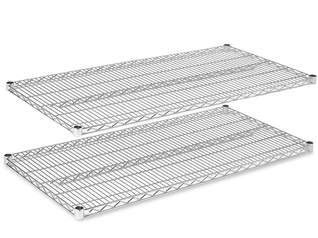 Regal Altair Stainless Steel Wire Shelf |Pack of 2 Shelves| | for Storage in Wet or Dry Environments | No Rust | Ideal for Stores, Restaurants, Businesses and Homes (Stainless Steel Wire Shelves, 24''W x 24''L)