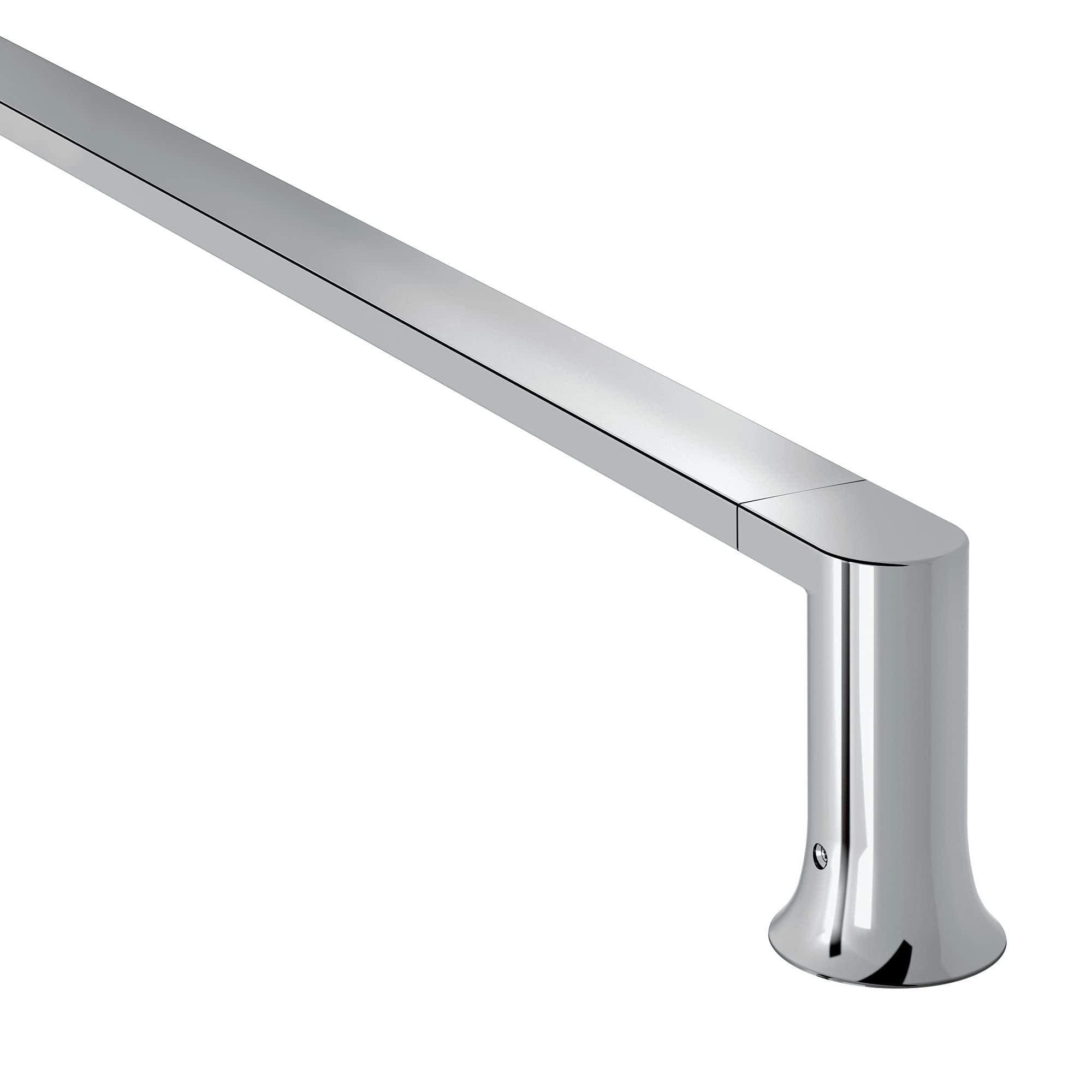 Moen Moen Genta Chrome Modern 24-Inch Wall Mount -Towel Holder Bathroom Single -Towel Bar, BH3824CH
