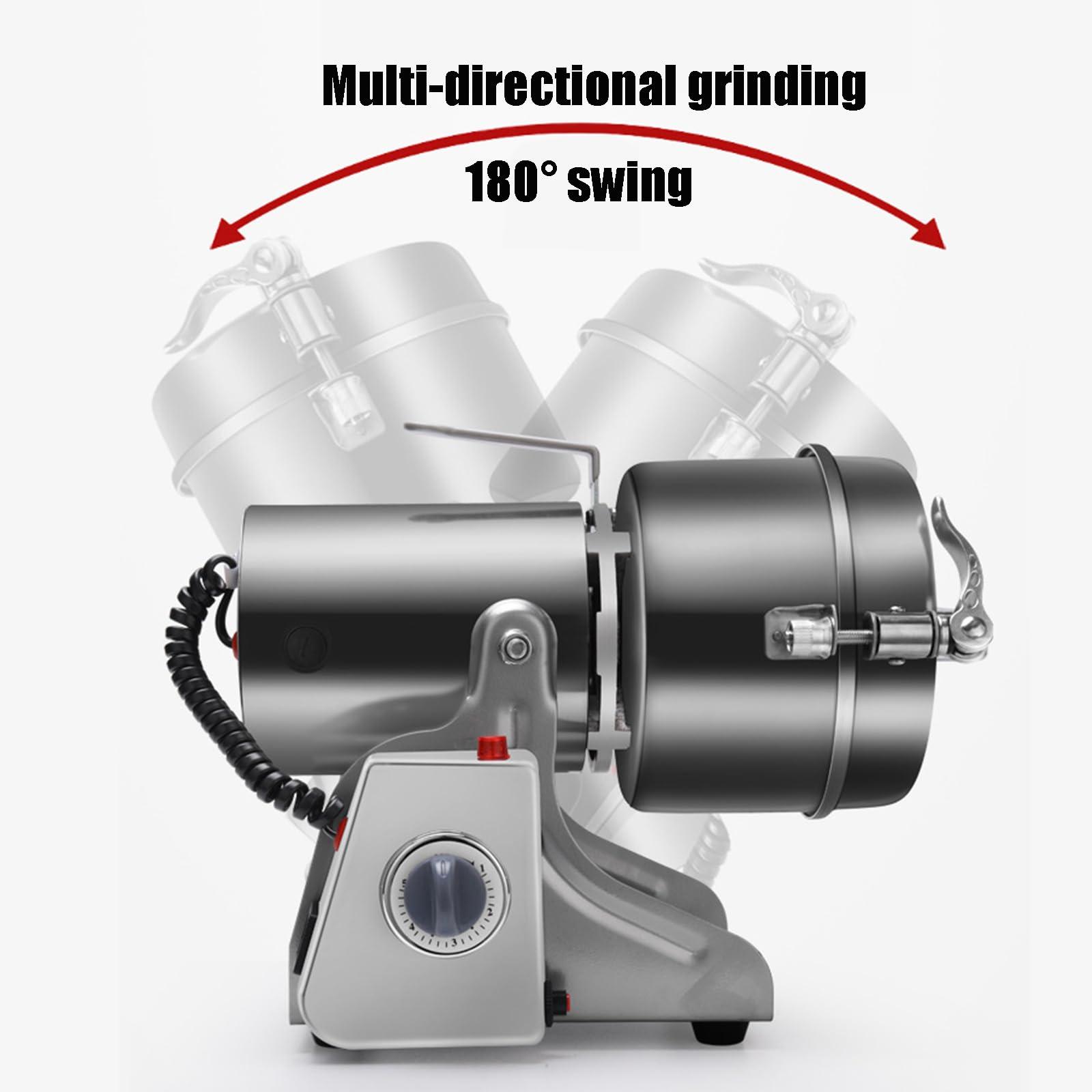 KeruRome 1000g Electric Grain Mill Grinder 3600W Stainless Steel Corn Grinder Mill, Commercial High-Speed Grain Mill, Pellet Machine for Grinding Wheat, Oats, Barley, Corn, Rice