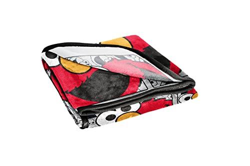 Jay Franco Jay Franco Sesame Street Hip Elmo Throw Blanket - Measures 40 x 50 inches, Kids Bedding - Fade Resistant Super Soft Fleece