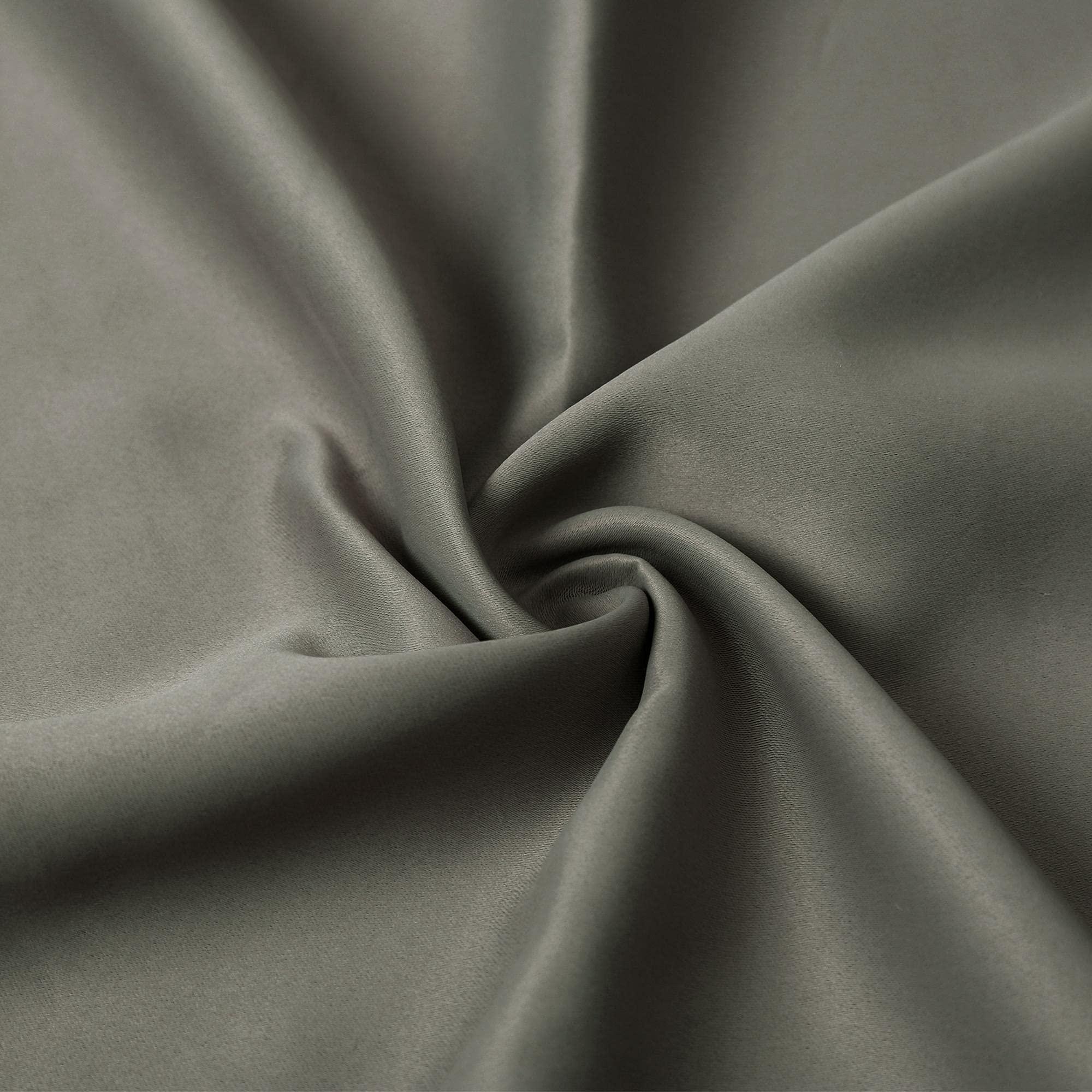 DotheDrape DotheDrape Extra Long Curtain Pinch Pleat Blackout Curtain for Bedroom - Thermal Insulated Room Darkening Curtain for Living Room, 40 x 240 Inch, 1 Panel, Gray