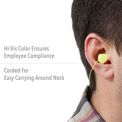 HOWARD LEIGHT Howard Leight by Honeywell Laser Lite High Visibility Disposable Foam Earplugs, 100-Pairs, Pink/Yellow, LL-30