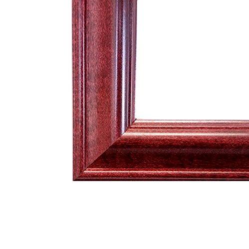 Perfect Cases Perfect Cases Single Diploma Frame with 5x7 Photo, Tassel and Double Matting for 9\" x 7\" Tall Diploma with Cherry 2\" Frame