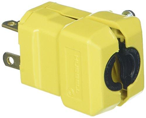 Hubbell Wiring Device-Kellems Hubbell Wiring Device-Kellems HBL5965VY Plug, 5-15P, 15A, 125V,YELLOW