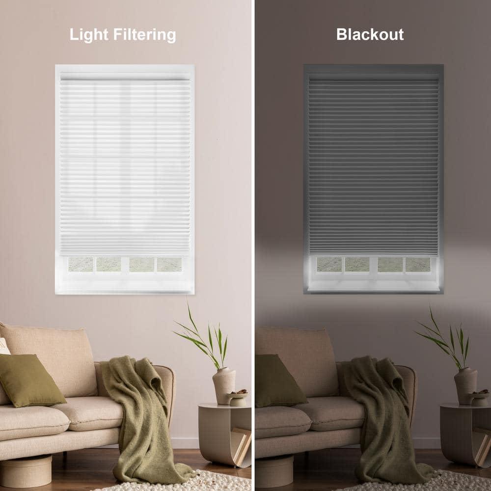 Blinds Emporium Of GA Customize Your Size - Blinds Emporium Premium White Light Filtering or Blackout Honeycomb Cellular Shade 48" in Long - 64 5/8" Wide Thousands of Sizes - Cordless