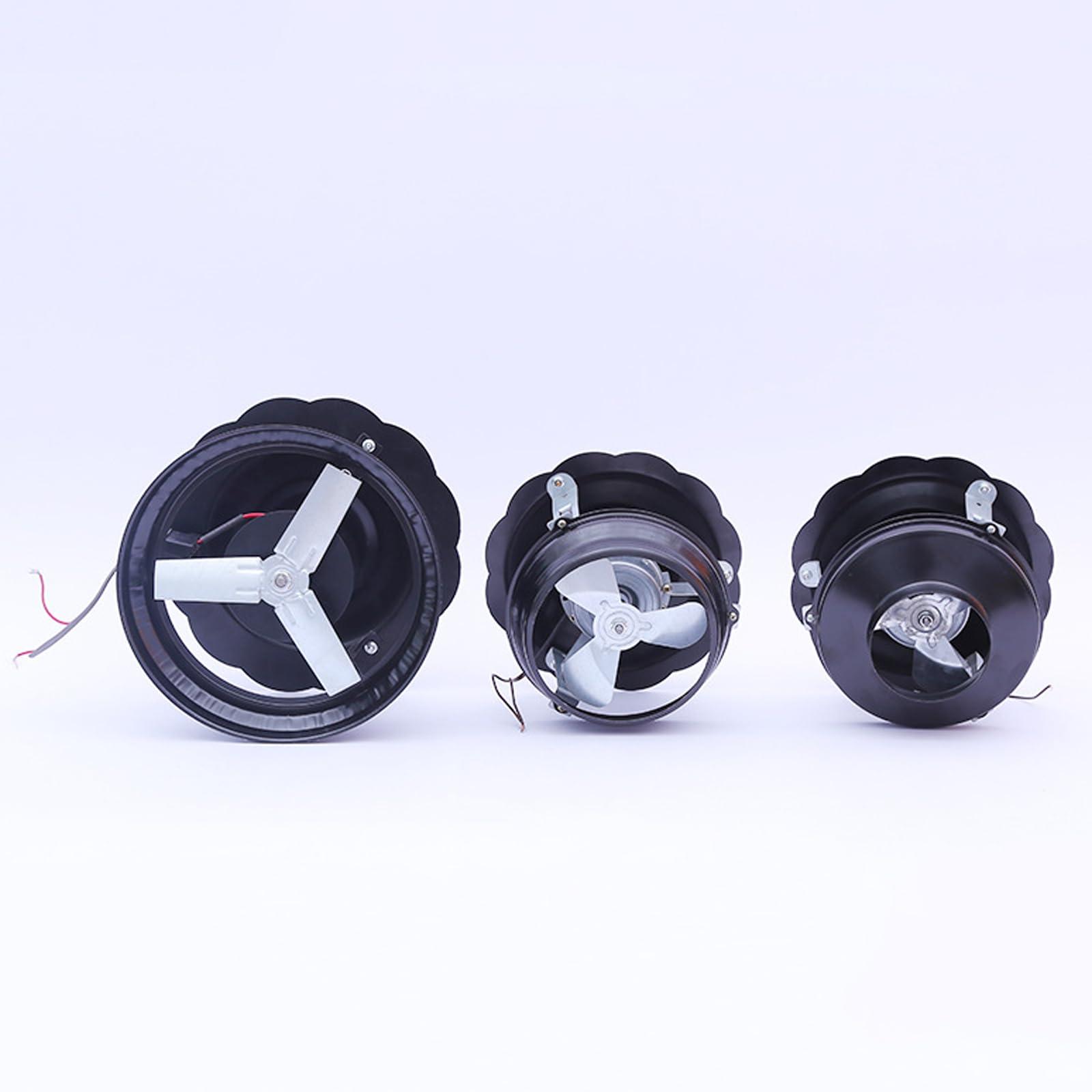 JHKJ JHKJ Chimney Fan, 50W/60W/100W Fireplace Exhaust Fan Flue Fan Chimney Draft Inducer Chimney Exhaust Fan for Fireplace Black(1pc),50W