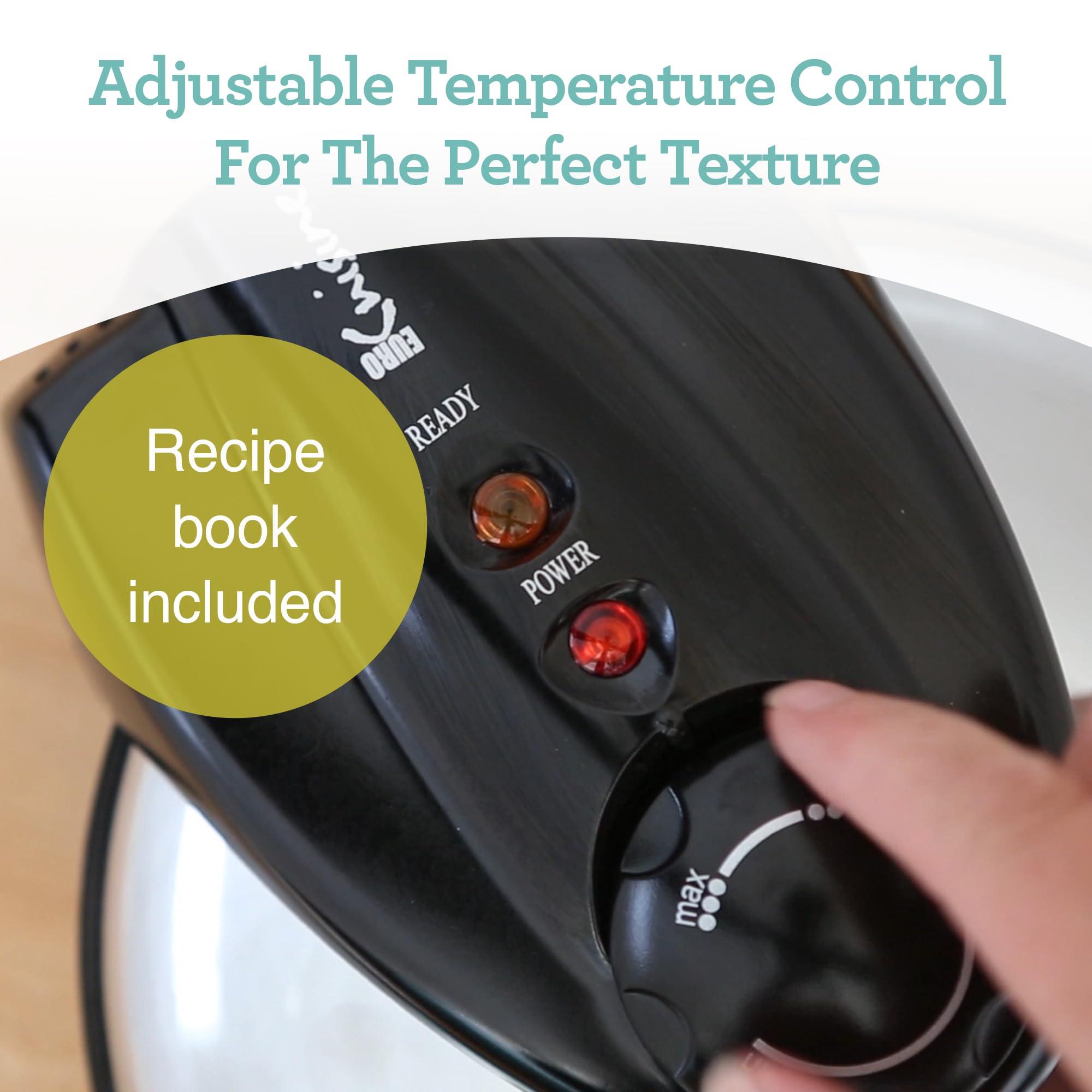 Euro Cuisine Euro Cuisine WM520 Heart Shaped Iron Waffle Maker - Eco-Friendly PTFE and PFOA Free Non Stick Plates, Perfect for V-Day & Special Occasions, 8-Inch