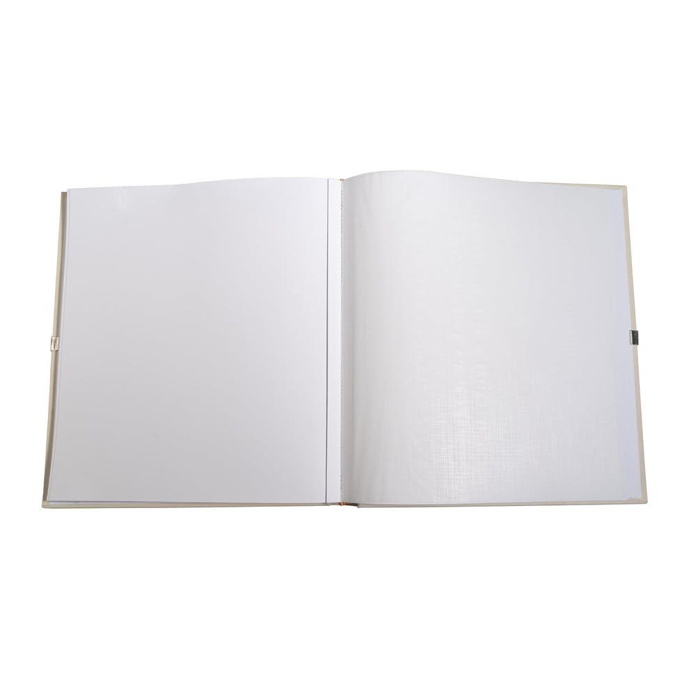 Exacompta Exacompta - Ref 11154E - Kingsbridge\' Wedding Photo Album - 290 x 320mm in Size, 60 White Pages, Holds Up To Approx. 300 Photos - White Windowed Cover