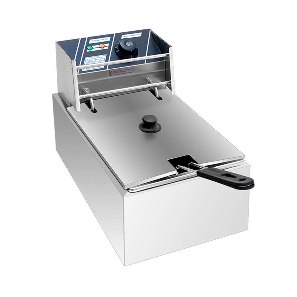 YYAO YYAO Deep Fryer 2500 W 6.3QT/6L Stainless Steel Electric Fryer with Baskets and Filters,Electric Fryer for Turkey,Steak,French Fries,Donuts