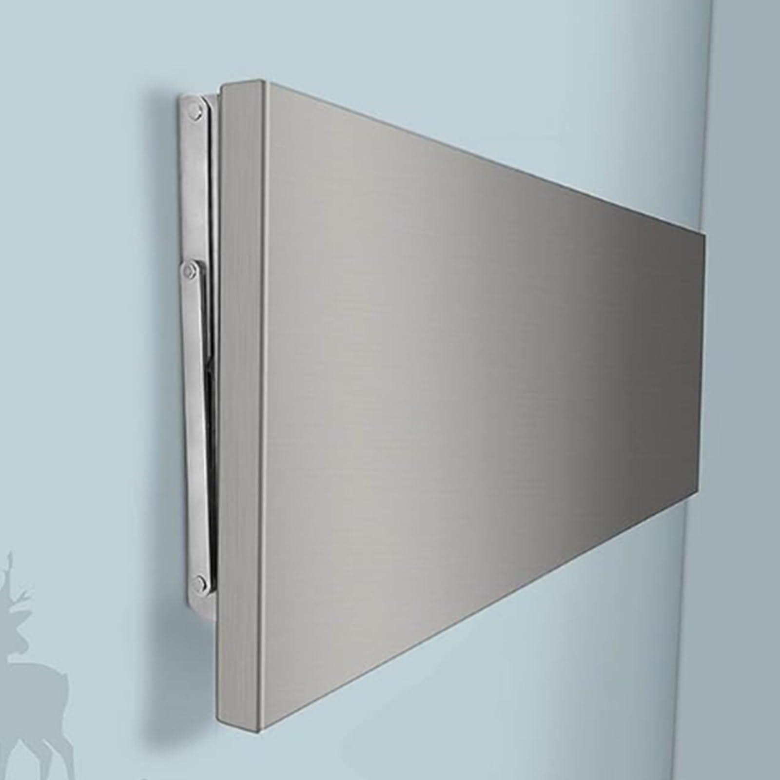Yidlkecqey Foldable, Made Stainless Steel, 304 stainless steel folding table, wall-mounted folding desk, wall-mounted folding table, Wall Mounted Fold Down Table ,304 Stainless Steel Floating Desk ,Wall Mounted