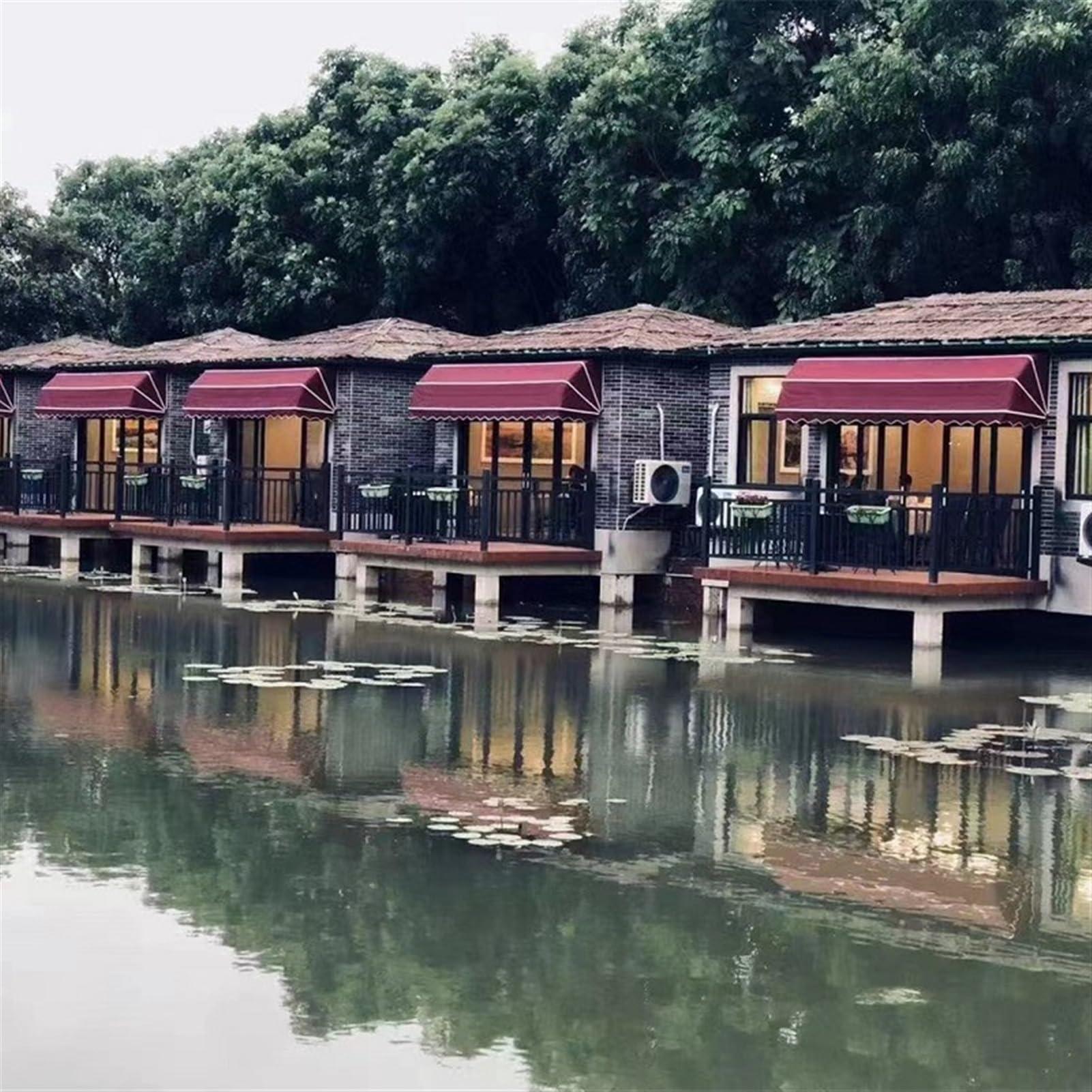 HomeLoft Basics Window Door Awning Canopy| Entry Door Front Door Awning for Sun Shutter, UV, Rain, Snow Protection,Fully Assembled(Color:Dark Green,Size:135x60x60cm)