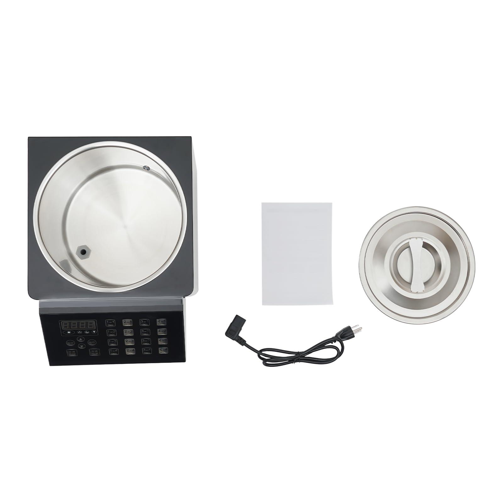 HAPPCUCOE HAPPCUCOE 8L Quantitative Fructose Machine, 200W Auto Fructose Dispenser with 16 Grid Memory Buttons for Milk Tea Shop, Coffee Shop,Dessert Shop, Restaurant (Black)