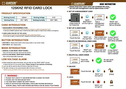 Lock Connection Armstrong RFID Lock, Hidden Lock Plunger Style