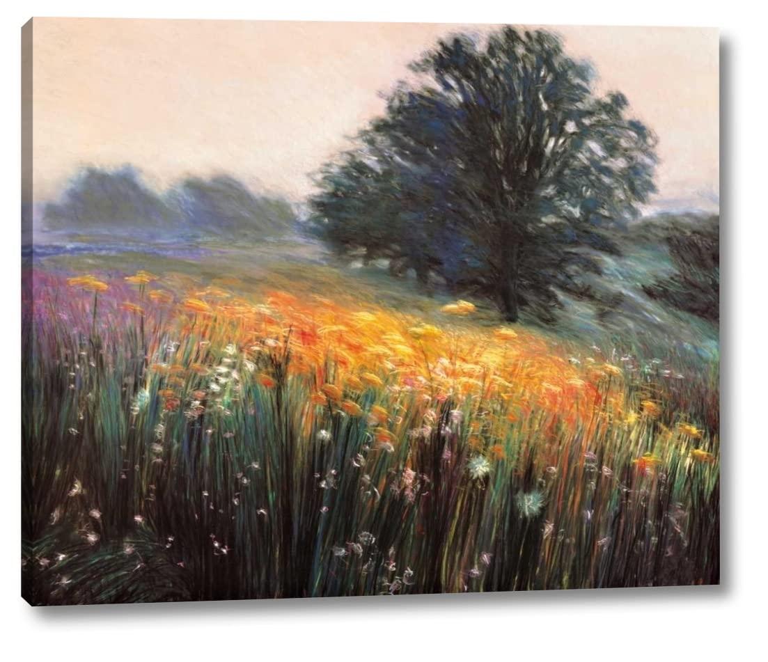 Canvas Art USA Misty Morning III by Jon R. Friedman - 31\" x 38\" Canvas Art Print Gallery Wrapped - Ready to Hang