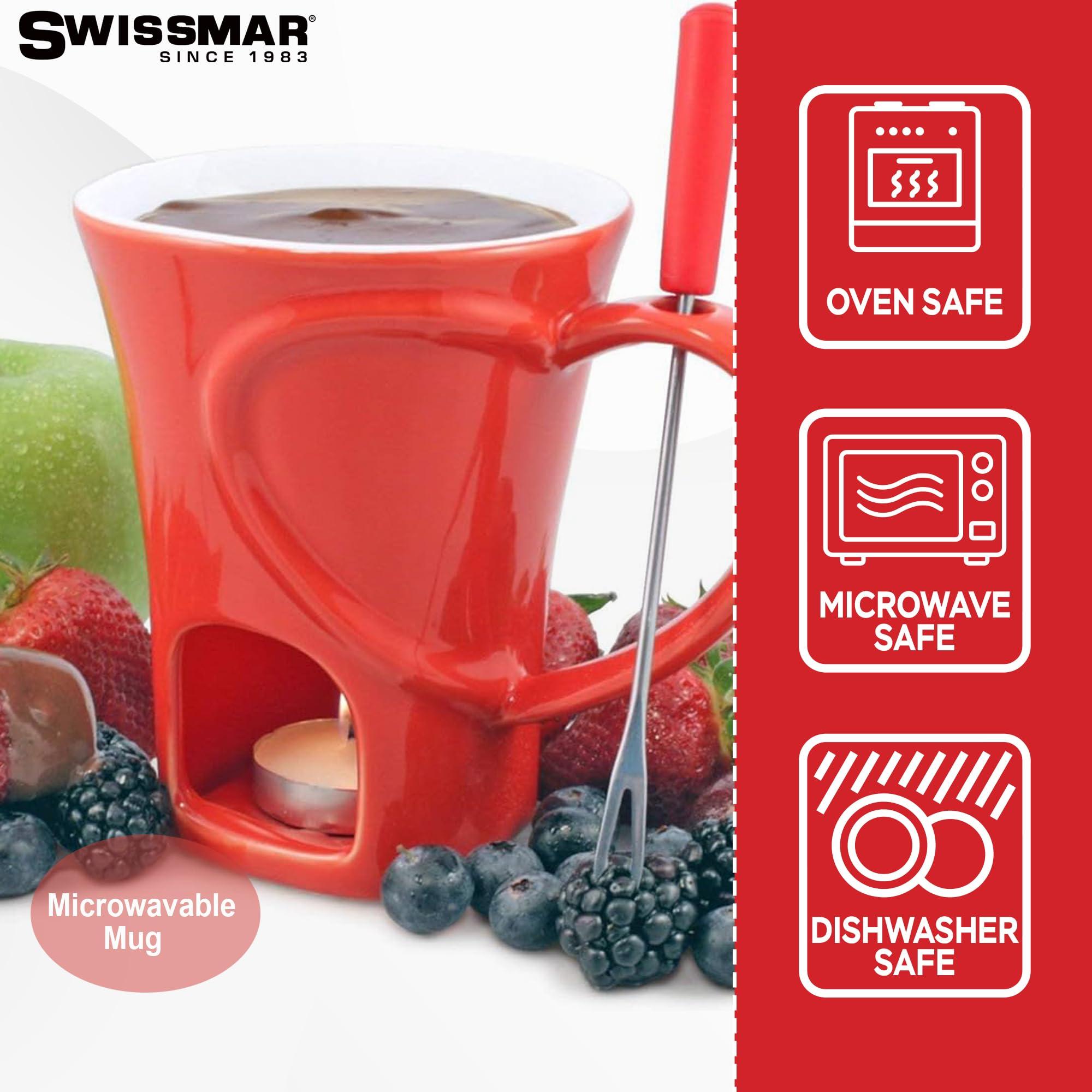 Swissmar Swissmar F12066 4-Piece Sweetheart Chocolate Fondue Mug Set