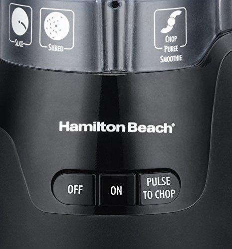 Hamilton Beach Hamilton Beach Stack & Snap 4-Cup Mini Food Processor & Vegetable Chopper, 250 Watts, for Slicing, Shredding, and Puree, Black (70510)