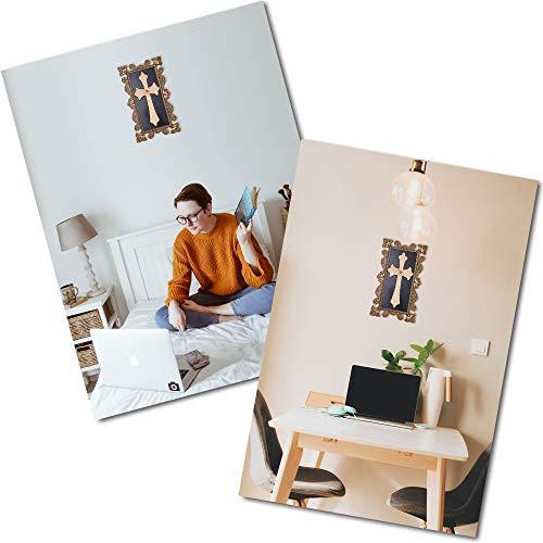 Ethnic Avenue Ethnic Avenue Decorative Wall Crosses for Home Decor - 100% Handcrafted Wooden Wall Cross Hanging Painting - mj27jsg70ba