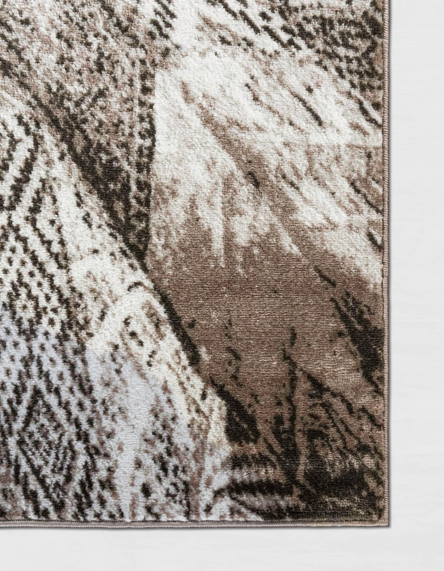 Rugs.com Rugs.com Monte Carlo Collection Rug 3\' 3 x 19\' 8 Runner Brown Medium Rug Perfect for Living Rooms, Large Dining Rooms, Open Floorplans